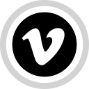 media, logo, social, vimeo icon