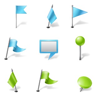 Vista Map Markers icon sets preview