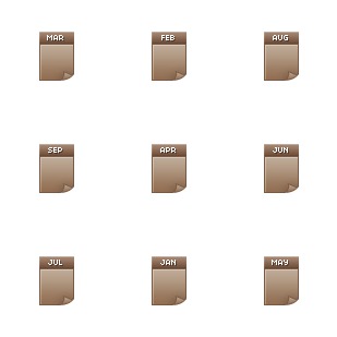 Daily Calendar icon sets preview