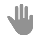 fingers, three icon