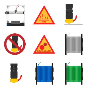 3D Maker Vol 1 icon sets preview