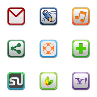 Social And Web icon sets preview