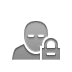 sleep, user, lock icon