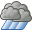Rain, Showers, Weather icon