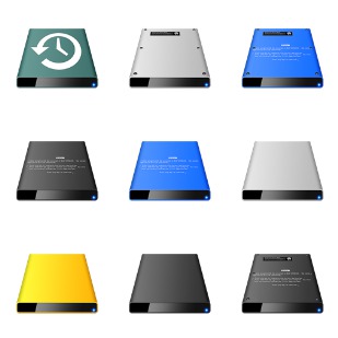 Disk icon sets preview
