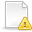 page,blank,warning icon