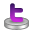 Purple, Twitter icon