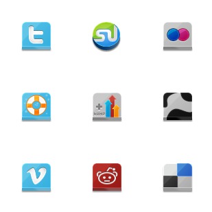 Lontar Social Site icon sets preview