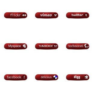 red social icons icon sets preview
