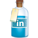 Bottle, Linkedin icon