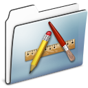 smooth, folder, graphite, application icon