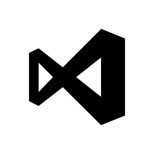 black, visualstudio icon
