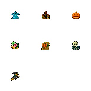 Halloween icon sets preview