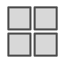 square, brand, windows, shape icon