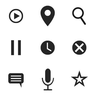 Simple Geometric icon sets preview