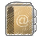 scribble address book icon