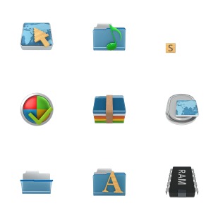 Flat World icon sets preview