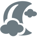 cloudy,night icon