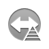 arrow, pyramid, bidirectional icon