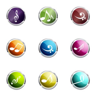 Music icon sets preview