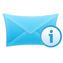 Info, Mail icon
