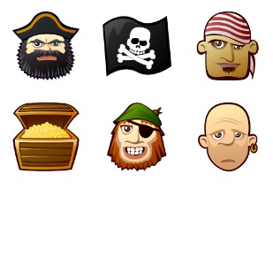Jolly Roger icon sets preview
