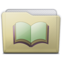 beige folder library alt icon