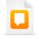 file, paper, orange, document icon