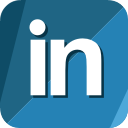 linkedin, square, logo, social, linked in icon