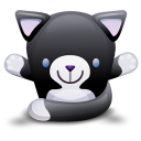 Cat Black White icon