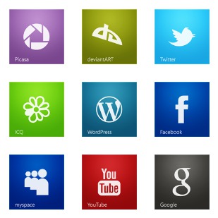 Windows 8 Metro Style icon sets preview