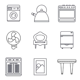 home sweet home icon sets preview
