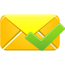 email, validated icon