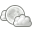 cloud, night, weather, few, moon, climate icon