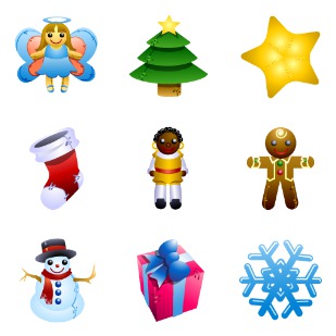 Christmas icon sets preview