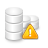 warning, database icon