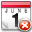 calendar, delete icon