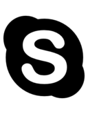 Outline skype icon