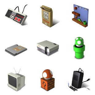Nes icon sets preview