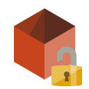 lock, box, open icon