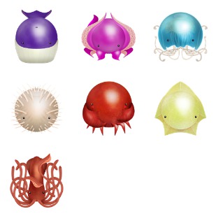 Sea Creatures icon sets preview