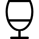 Glass with water icon