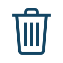 garbage, delete, trash icon