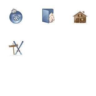Wintertime icon sets preview