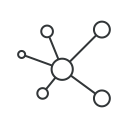 atoms, social, communication, connection, source, molecule, network icon