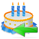 Back, Birthday, Cake icon