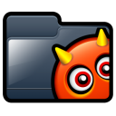 folder, devil icon