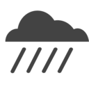 cloud heavy rain icon