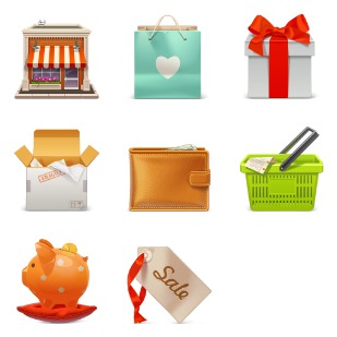 E Commerce icon sets preview