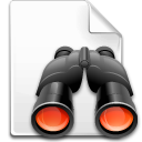 Binoculars, File, Find, Search icon